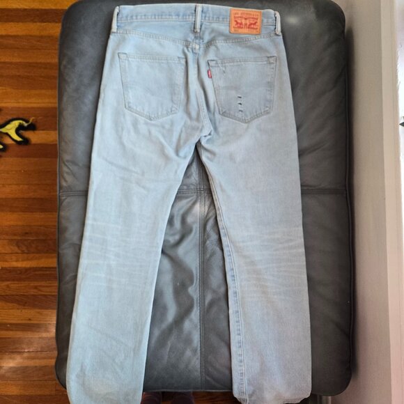 Levi's 501 Straight Leg Button Fly Jeans - Men's 31x34 - Picture 4 of 8